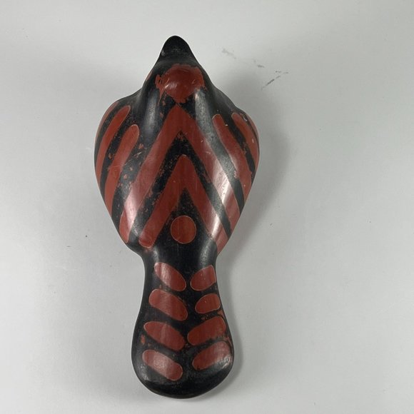 Vtg Peruvian Chulucanas Pottery Dove Sculpture Figurine Collectible Signed - Picture 3 of 13